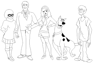 scooby doo colouring books