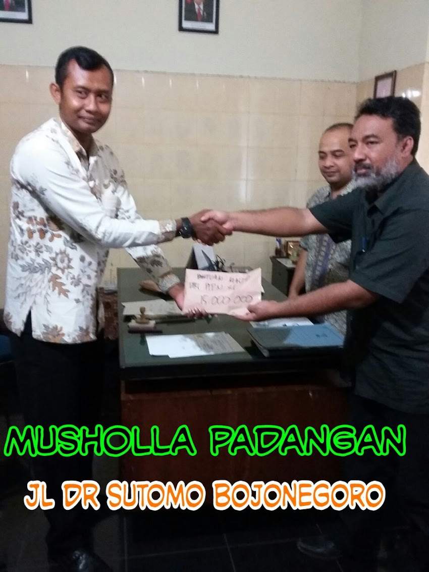 PG Purwodadi Serahkan Bantuan Bina Lingkungan Kepada Ta'mir Mushola Padangan, Bojonegoro
