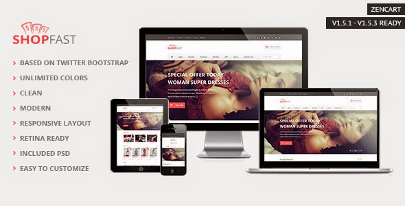 New Responsive ecommerce Template 
