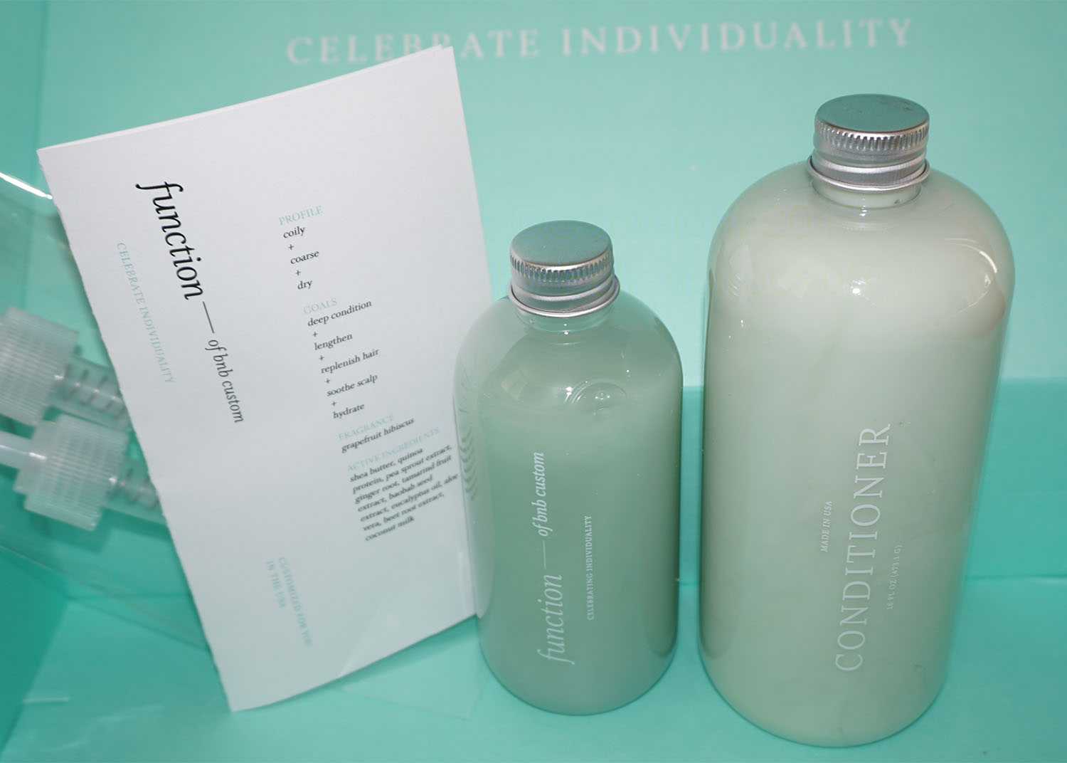 Review Function of Beauty Customizable Hair Products Bella Noir Beauty