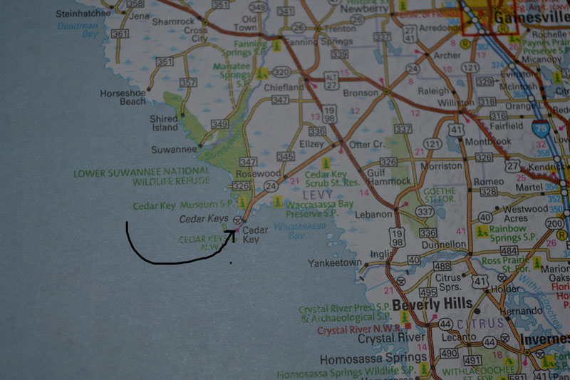 Map Of Cedar Key Florida United - Cedar Key Map