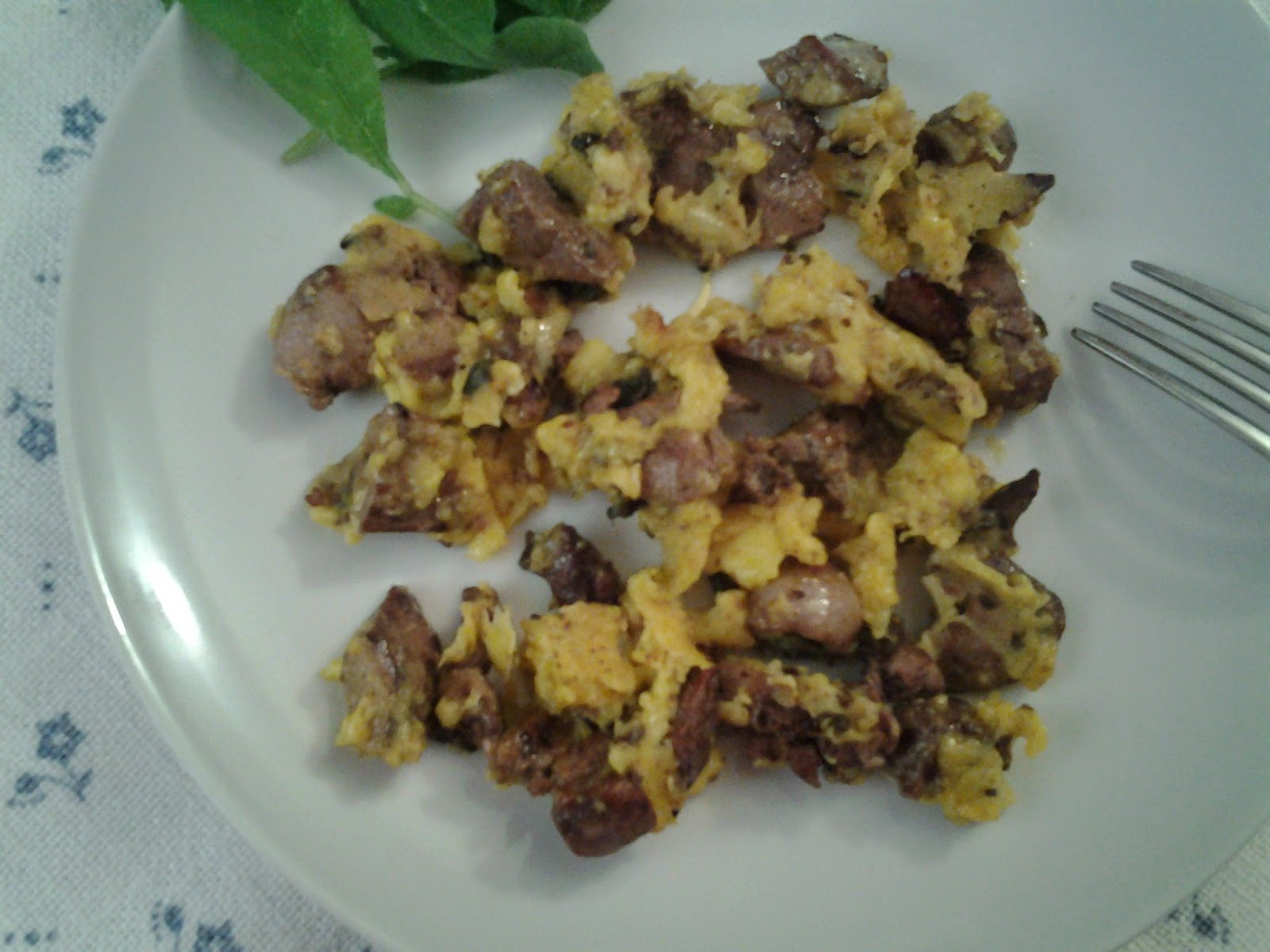 Ragout aus Hühnerleber mit Salbei