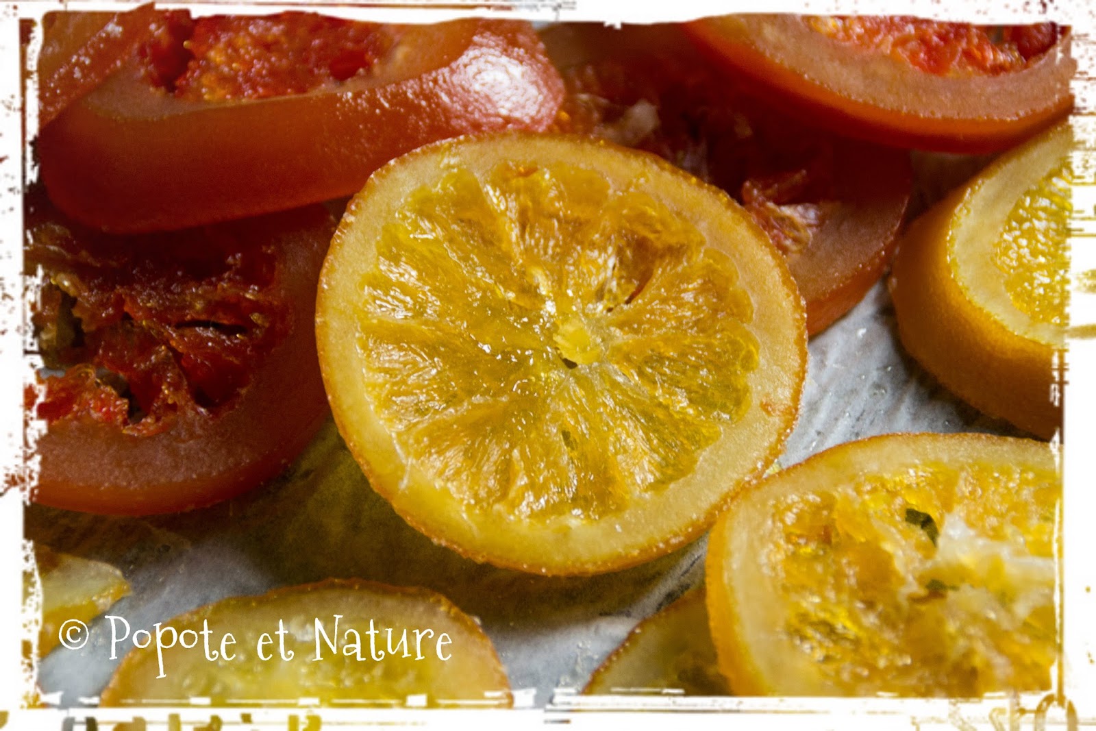 Oranges confites et pamplemousses confits © Popote et Nature