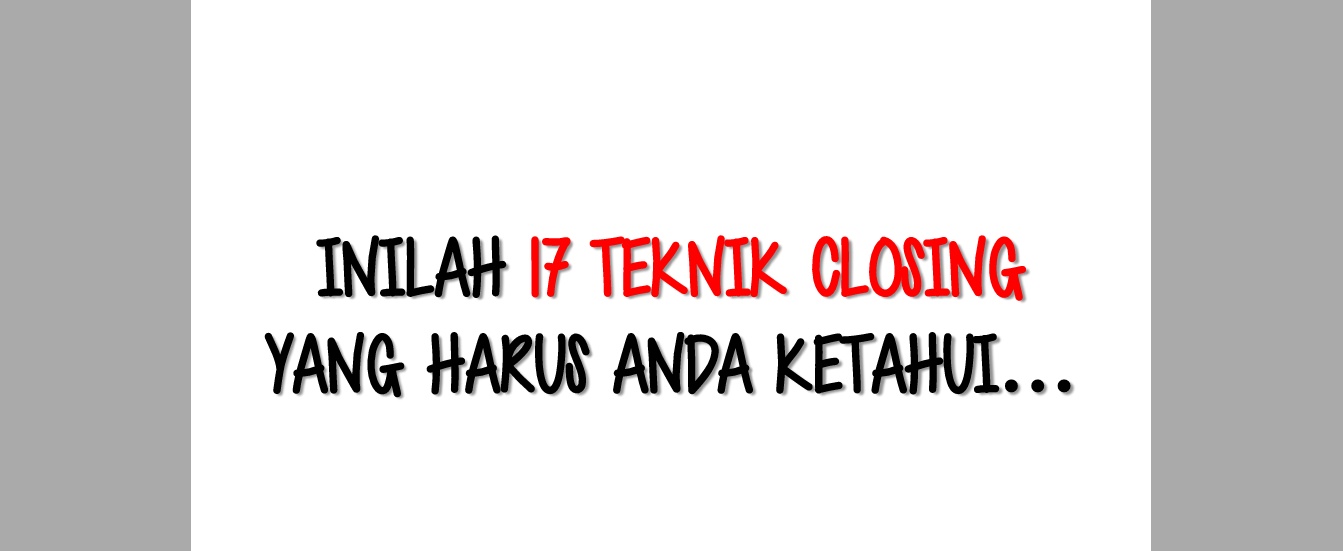 17 Teknik Closing Dewa Eka Prayoga Final Rahasia Hidup