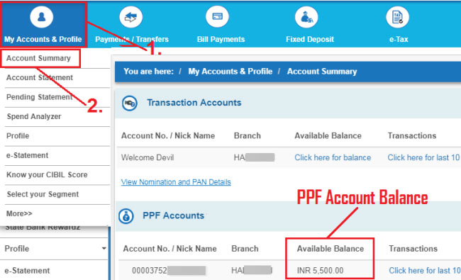 how to check sbi ppf account online how to check sbi ppf account online