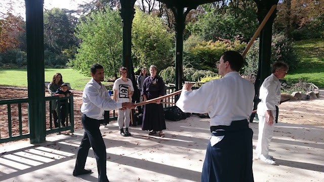 Garde chudan au sabre Garde chudan fondamentale en ken jutsu
