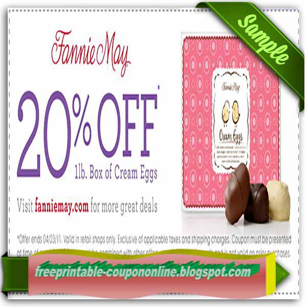 Fannie may coupon code