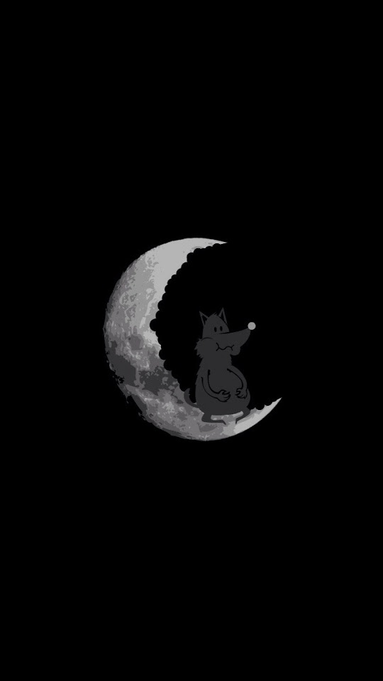   Cartoon Moon and Fox   Android Best Wallpaper