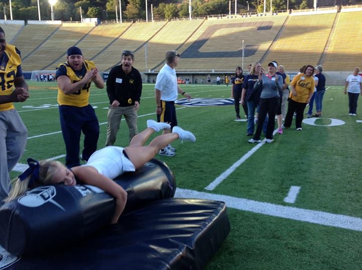 NFL and College Cheerleaders Photos Cal Cheerleader Takes Out a