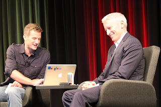 YouTube Creator Anderson Cooper attending a live session