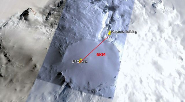 Strange disk found 6 km from an unknown base in Antarctica  UFO%2BDisk%2BBase%2BAntarctica%2B%25285%2529