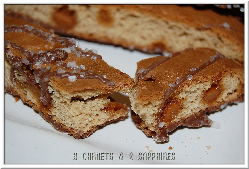 3 & 2 Sapphires Nonni's Salted Caramel Biscotti
