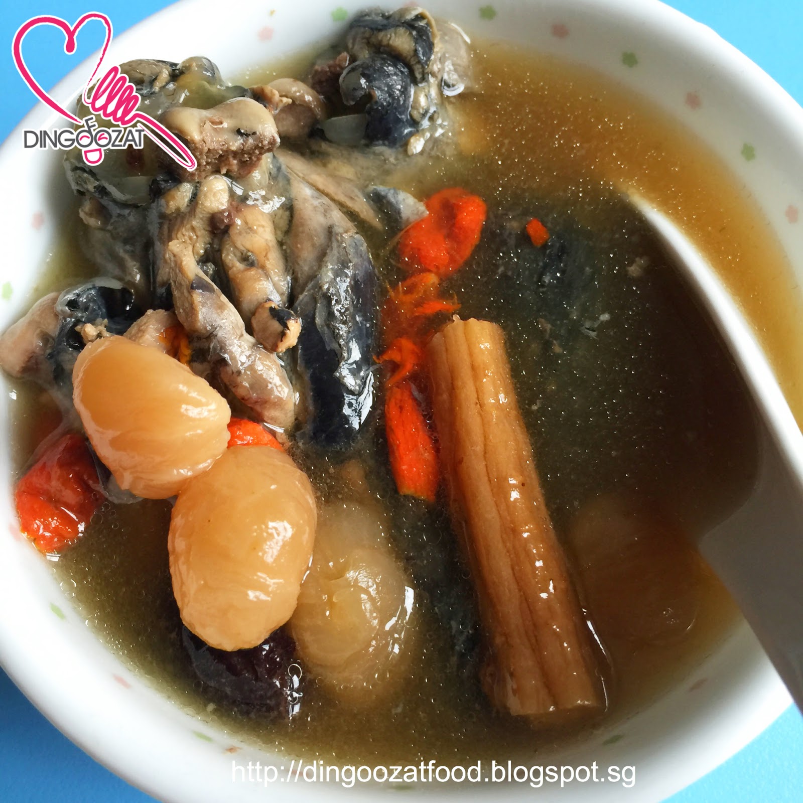 Miki's Food Archives Black Chicken Dang Shen Soup (aka Codonopsis