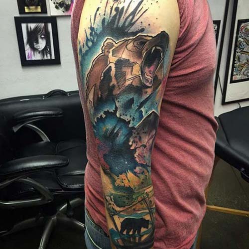 ayı kol dövmeleri erkek bear arm tattoos for men ayı kol dövmeleri erkek bear arm tattoos for men