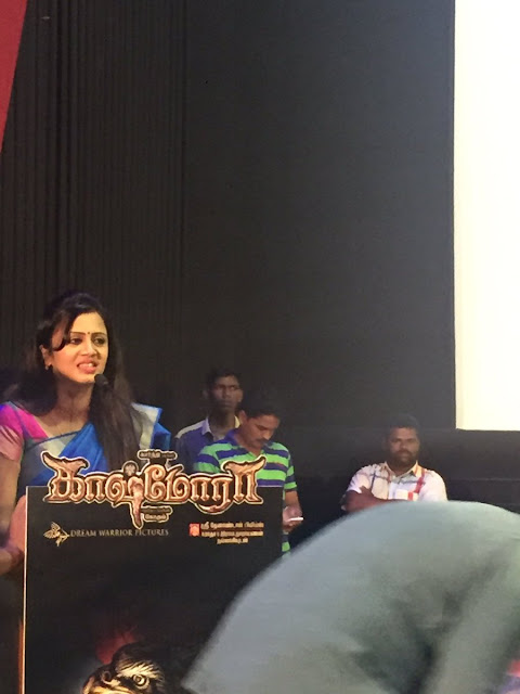 Vj anjana rangan at Kaashmora Tamil Audio Launch press meet Vj anjana rangan at Kaashmora Tamil Audio Launch press meet
