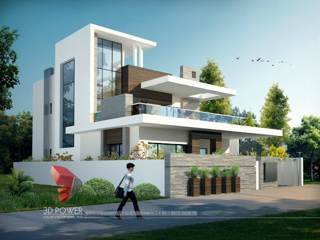 Front Design Of Punjabi House Part - 29: Bungalow 3D Elevation | Bungalow Elevation | Bungalow Front Design