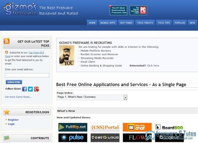 Le site du jour : les meilleures applications gratuites en ligne triées par catégories