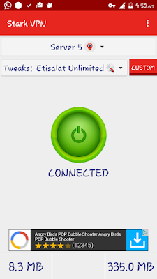 Etisalat Unlimited Free Browsing Blazing With Stark VPN V3.4 Etisalat Unlimited Free Browsing Blazing With Stark VPN V3.4