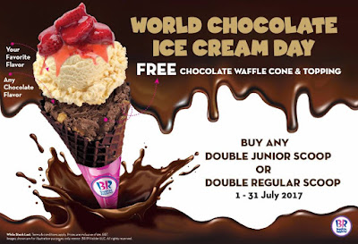 Free Baskin-Robbins Chocolate Waffle Cone & Topping