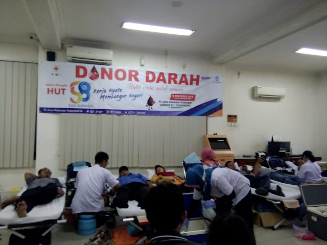 PT Jasa Raharja Seluruh Indonesia Serentak Adakan Aksi Donor Darah Sambut HUT PT Jasa Raharja Ke- 58