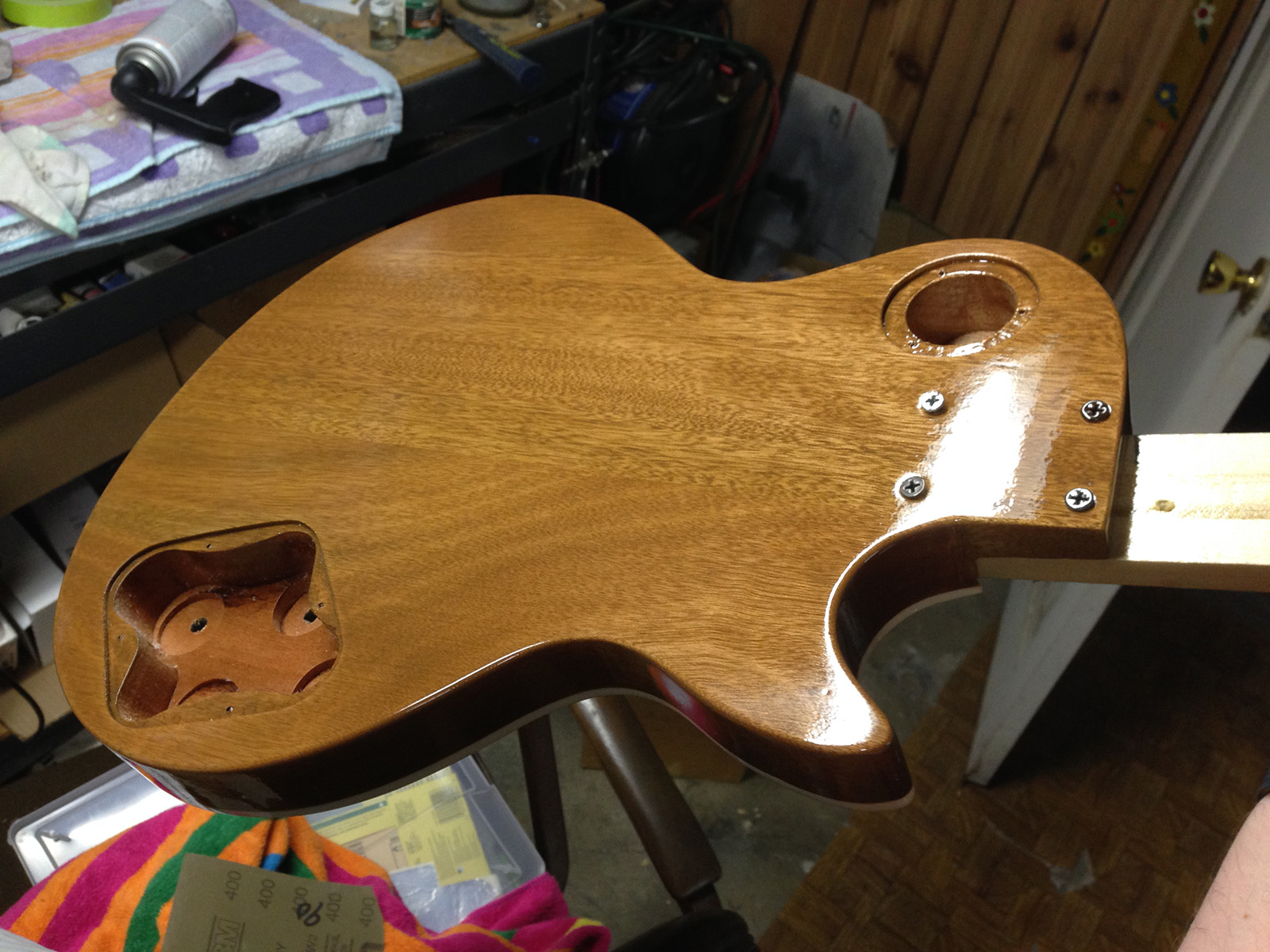 Adventures in Guitar Building Polishing