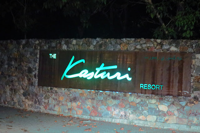 The Kasturi sign board near the guardhouse
