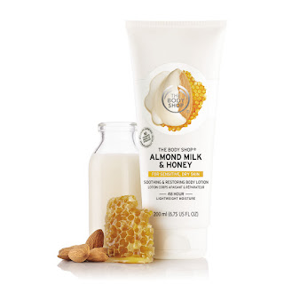 The Body Shop Almond Milk and Honey SOOTHING & RESTORING BODY LOTION 250ML_Price - Rs. 950