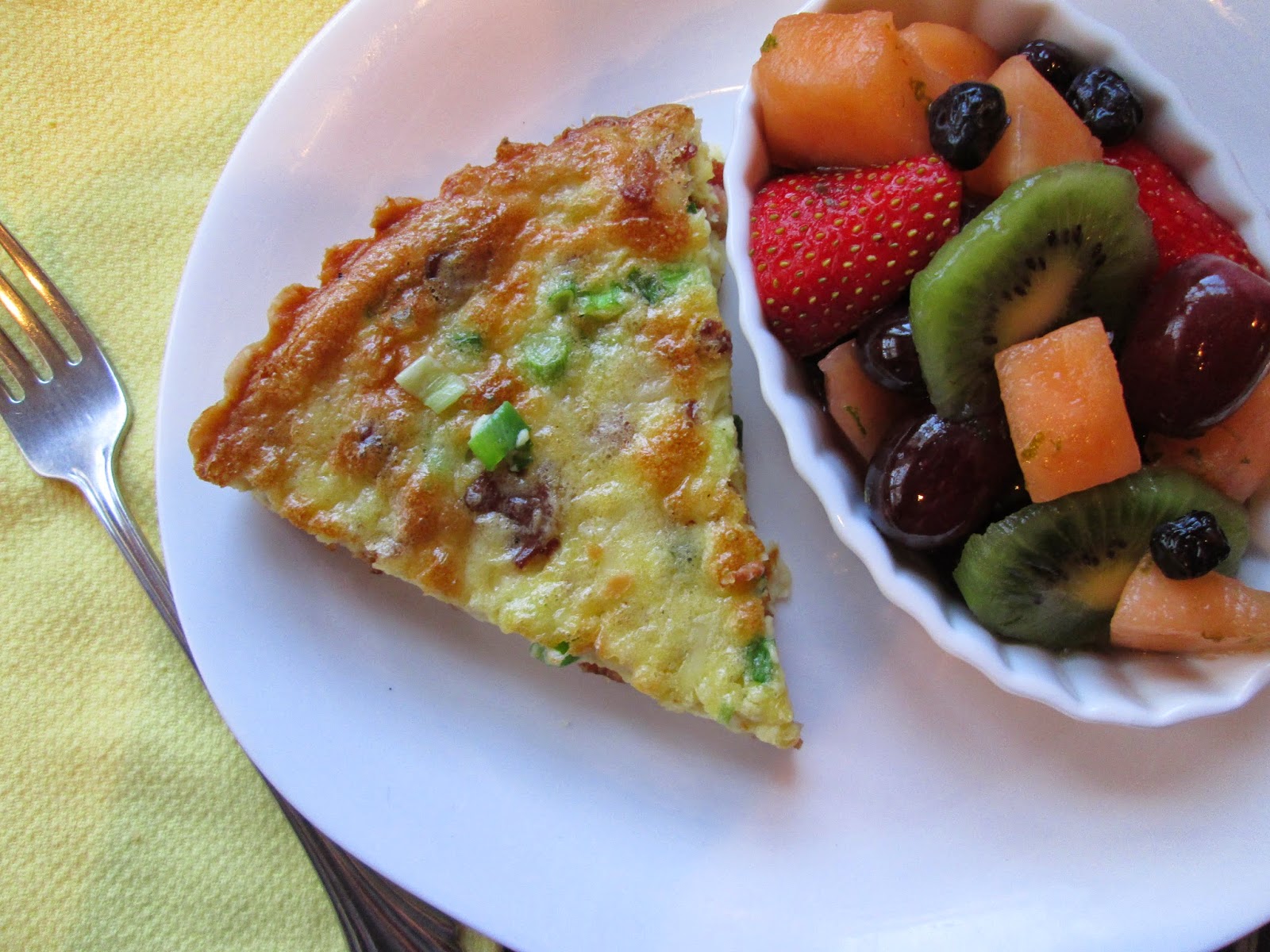 Stirring the Pot Breakfast Tart and Fruit Salad with HoneyLime Syrup