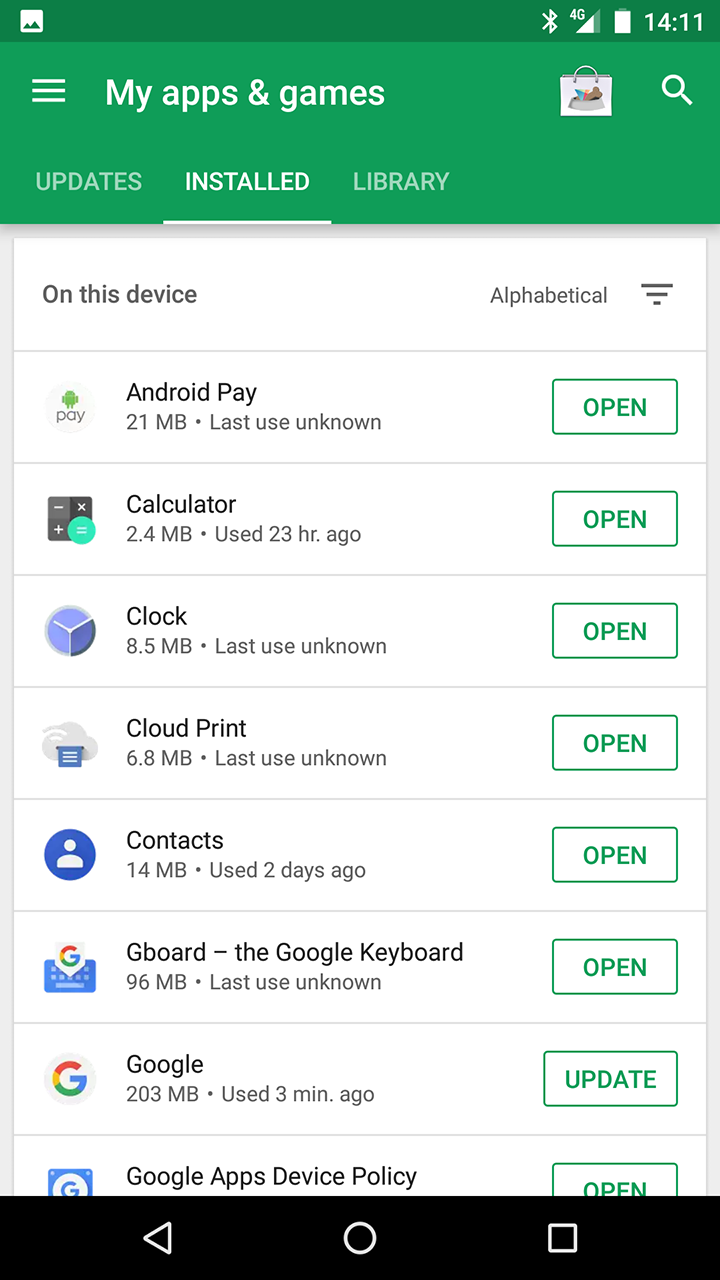 A Brand New Play Store Update That Revamps The ‘My Apps’ Section
