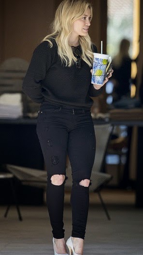 Hilary Duff with Trendy Tumbler