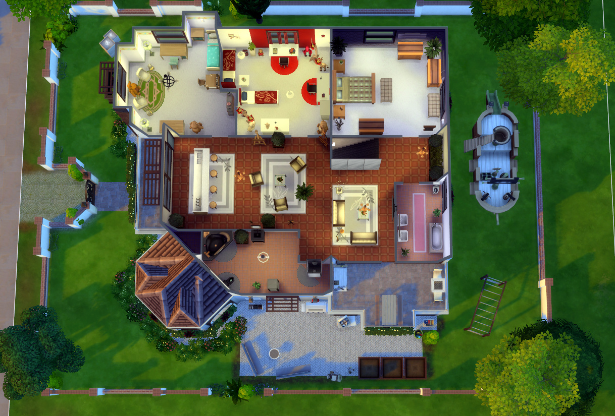 Sims 4 Modern House Blueprints