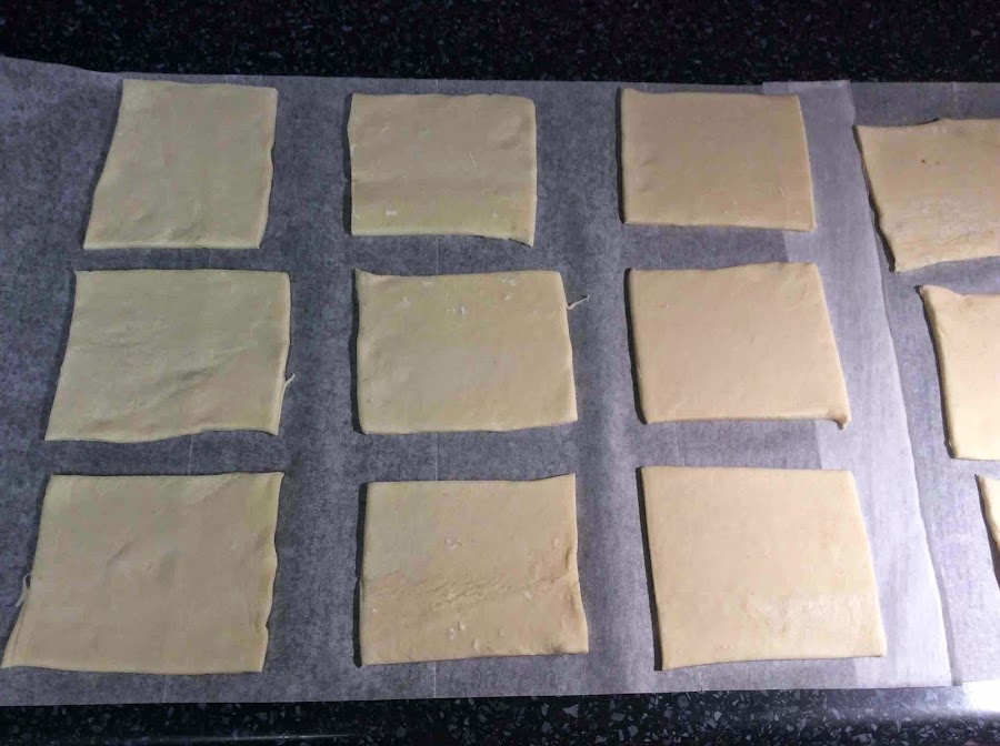 Rectángulos de hojaldre