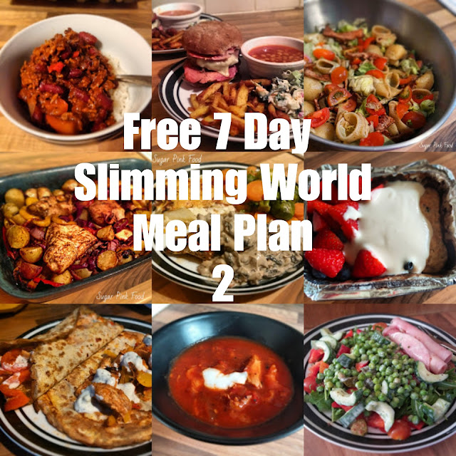 7 day syn free slimming world meal plan
