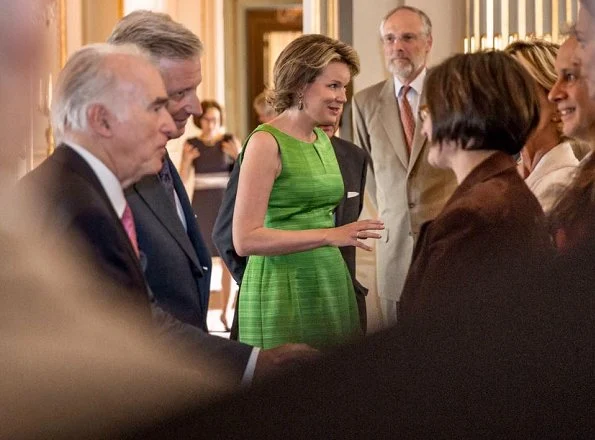 Queen Mathilde held a lunch at the Royal Palace in Brussels for the jury members of the Queen Elisabeth Cello Competition 2017