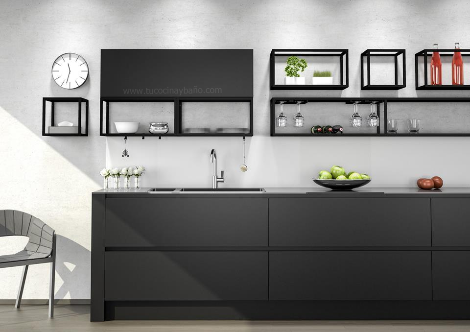 Estanterías cocina modulares estilo industrial ~ Reformas