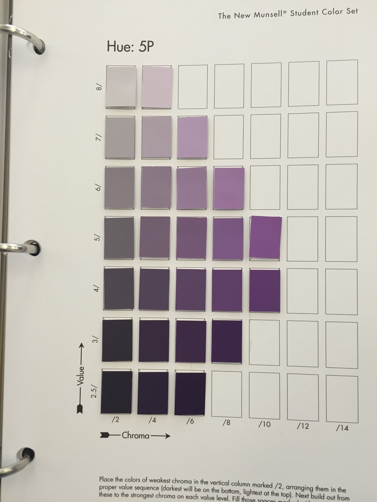 Mikayla's Color Theory Munsell Color Chart