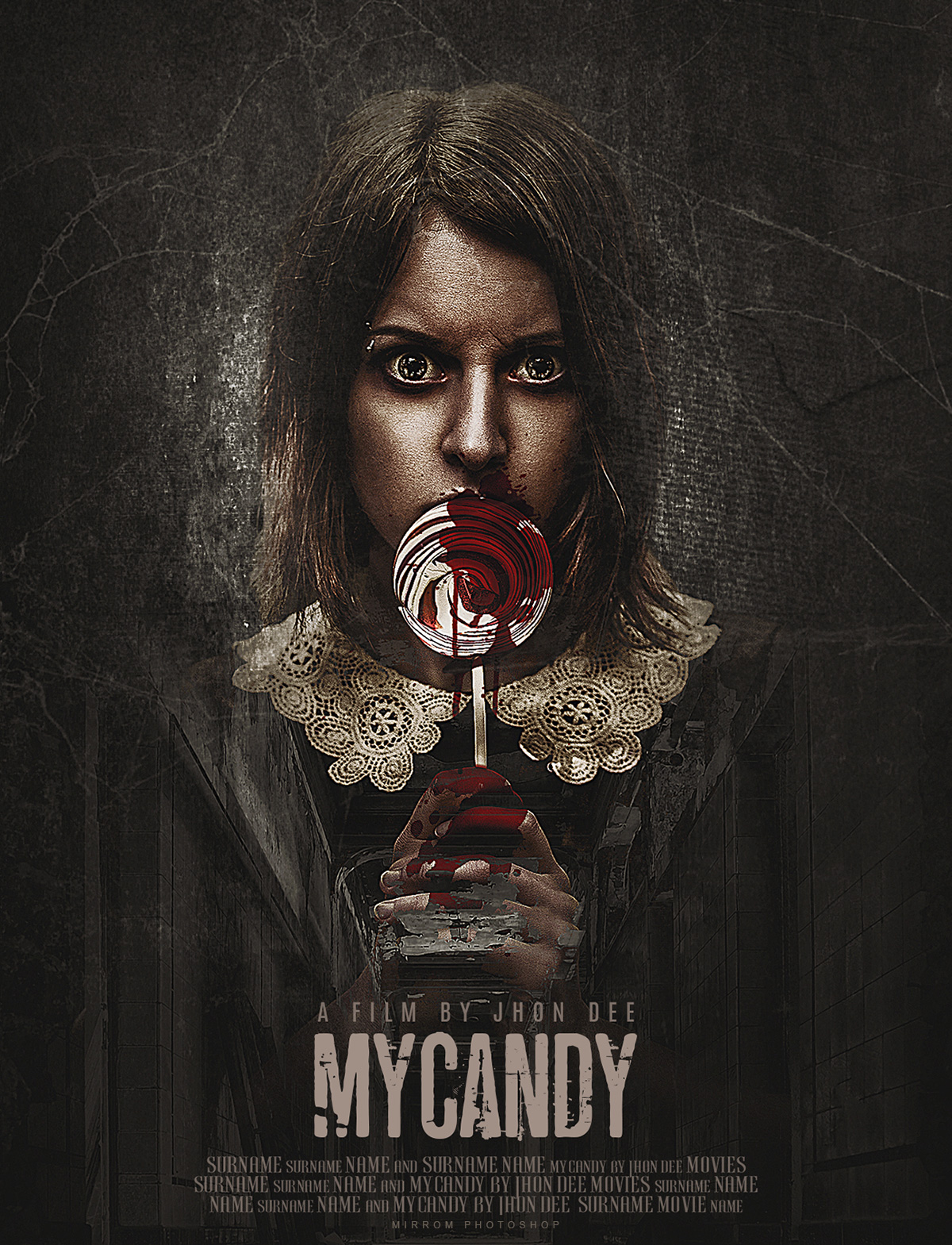 Create a My Candy Horror Movie Poster Design in Photoshop CC