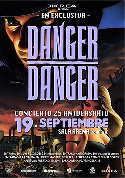 Concierto de Danger Danger en Madrid en septiembre