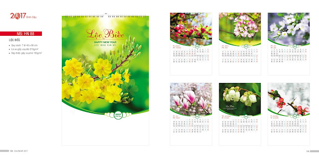 lịch 7 tờ lịch 7 tờ