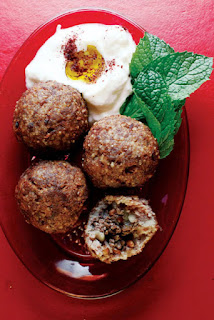 KIBBEH (BEEF AND BULGUR WHEAT MEATBALLS)