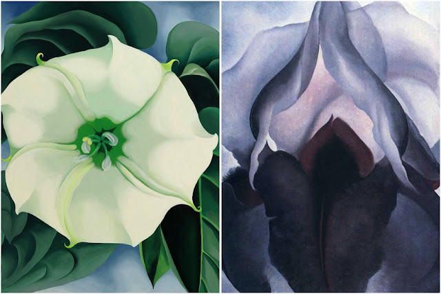 Jimson Weed/White Flower Nº 1 (1932) e Black Iris III (1933)