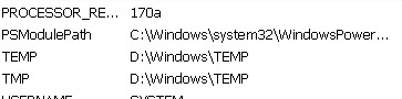 System Variables edit TEMP and TMP keys to D:\Windows\TEMP