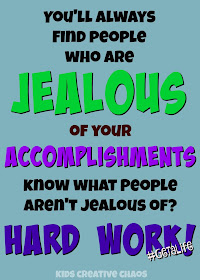 quote about jealousy. "You'll always find people who are jealous of your accomplishments. Know what people aren't jealous of? Hard work!" 