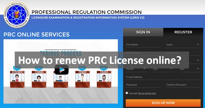 Online renewal of PRC license card now available