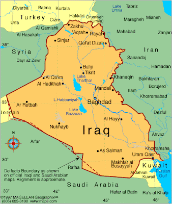 Iraq Map Political Regional
