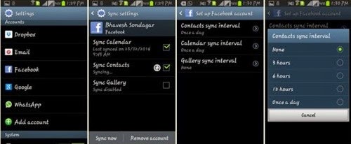 Menghilangkan kontak fb di kontak Android