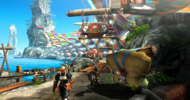 Screenshot of the Wii U version of Monster Hunter 3 Ultimate.