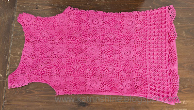 POL Crochet Lace Mix Button Detail Round Neck Tank main image 0