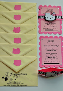 hello kitty birthday party invitations in silhouette cameo