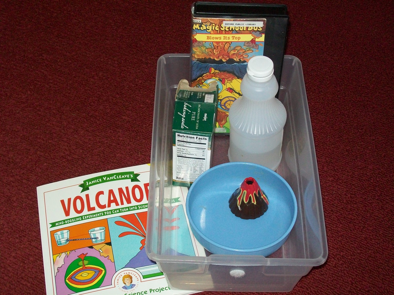 What's in the Box? Science idea Volcano stuff